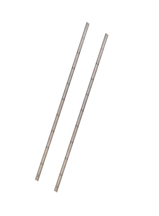 EISCO Premium One Meter (100cm) Wooden Scale(ruler), Horizontal Reading In Reverse On Each End, Pack of 2 - Image 1